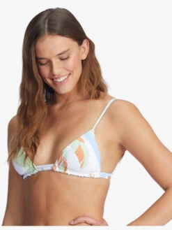 Roxy Wildflowers Reversible Tiki Triangle Bikini Top -Shoreline Mood arjx303574 roxyw wbb6 sd1