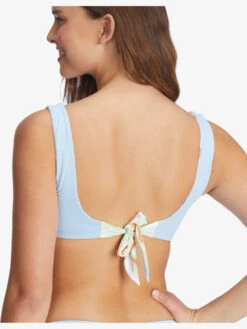 Roxy Wildflowers Reversible Bralette Bikini Top -Shoreline Mood arjx303575 roxyw wbb6 dtl4