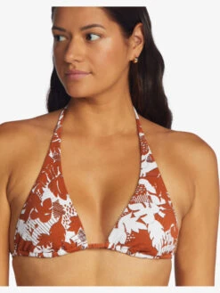 Roxy Endless Swell Elongated Tiki Triangle Bikini Top -Shoreline Mood arjx303588 roxyw cns6 frt4