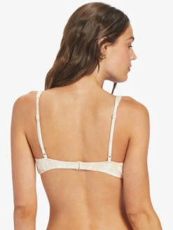 Rib Roxy Love The Oceana V Bikini Top -Shoreline Mood arjx303592 roxyw teh7 bck1