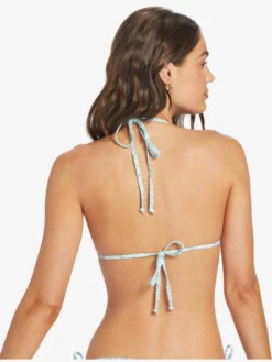 Roxy Seaside Tropics Smock Tiki Tri Bikini Top -Shoreline Mood arjx303595 roxyw bzb6 bck1