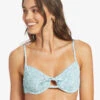 Roxy Seaside Tropics Underwire Smock Bra Bikini Top