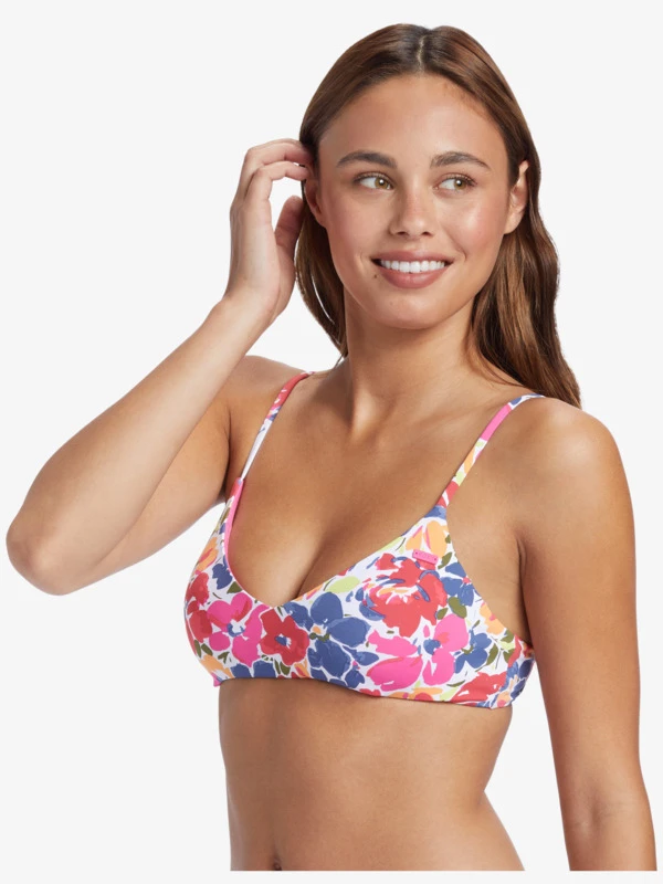 Roxy Printed Beach Classics Athletic Triangle Bikini Top 2 Roxy Printed Beach Classics Athletic Triangle Bikini Top - Image 2