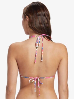 Roxy Bloomin Babe Tiki Tri Bikini Top 11 Roxy Bloomin Babe Tiki Tri Bikini Top -Shoreline Mood arjx303615 roxyw mjy5 bck1