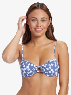 Roxy Blumen Underwired Bralette Bikini Top