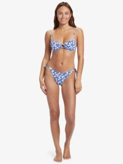 Roxy Blumen Underwired Bralette Bikini Top -Shoreline Mood arjx303618 roxyw bng8 frt9