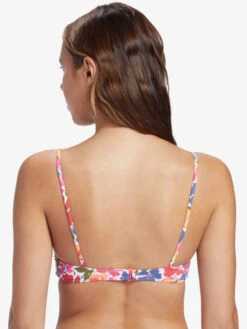 Roxy Bloomin Babe Underwired Bralette Bikini Top -Shoreline Mood arjx303619 roxyw mjy5 bck1