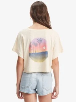Roxy When In Hawaii Boat Neck T-Shirt 8 Roxy When In Hawaii Boat Neck T-Shirt -Shoreline Mood arjzt07135 roxyw teh0 bck1