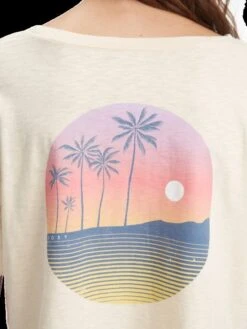 Roxy When In Hawaii Boat Neck T-Shirt 10 Roxy When In Hawaii Boat Neck T-Shirt -Shoreline Mood arjzt07135 roxyw teh0 dtl1