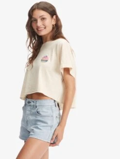 Roxy When In Hawaii Boat Neck T-Shirt 9 Roxy When In Hawaii Boat Neck T-Shirt -Shoreline Mood arjzt07135 roxyw teh0 sd1