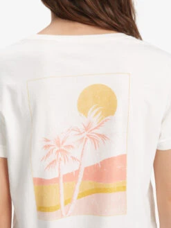 Roxy Palm Lines T-Shirt -Shoreline Mood arjzt07145 roxyw wbk0 dtl1