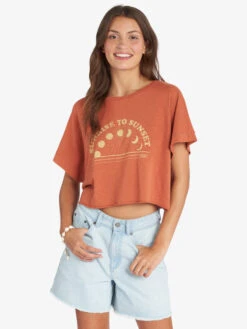 Roxy Sunrise To Sunset Drop Shoulder T-Shirt