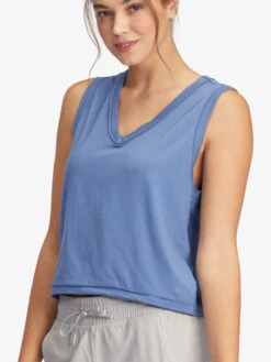 Roxy Sun Might Shine V-Neck Tank Top -Shoreline Mood arjzt07276 roxyw bng0 dtl1