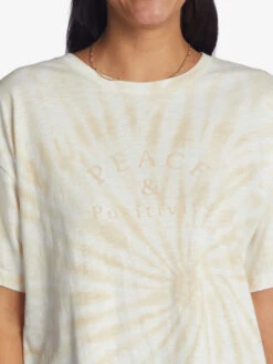 Roxy Peace Positivity Screen Tee -Shoreline Mood arjzt07278 roxyw teh0 frt3