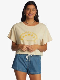 Roxy Sunrise To Sunset T-Shirt -Shoreline Mood arjzt07433 roxyw teh0 frt1