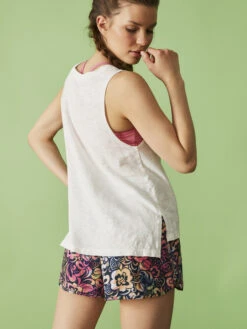 Roxy Meower Power Sleeveless T-Shirt -Shoreline Mood arjzt07537 roxym wbk0 bck1