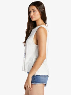 Roxy Meower Power Sleeveless T-Shirt -Shoreline Mood arjzt07537 roxyw wbk0 frt2