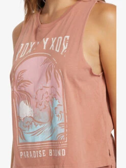 Roxy Paradise View Sleeveless T-Shirt -Shoreline Mood arjzt07538 roxyw ckl0 frt3