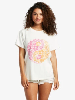 Roxy Yang World Oversized T-Shirt -Shoreline Mood arjzt07558 roxyw wbk0 frt1