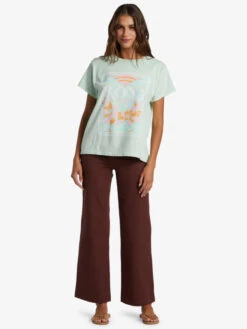 Roxy Rays Oversized T-Shirt -Shoreline Mood arjzt07559 roxyw gbg0 frt9