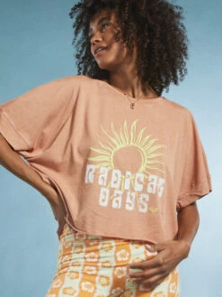 Roxy Radical Days T-Shirt -Shoreline Mood arjzt07564 roxym ckl0 frt1