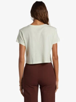 Roxy Haleiwa Moment Cropped Baby T-Shirt -Shoreline Mood arjzt07568 roxyw gbg0 bck1