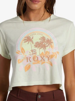 Roxy Haleiwa Moment Cropped Baby T-Shirt -Shoreline Mood arjzt07568 roxyw gbg0 frt3