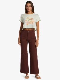 Roxy Haleiwa Moment Cropped Baby T-Shirt -Shoreline Mood arjzt07568 roxyw gbg0 frt9