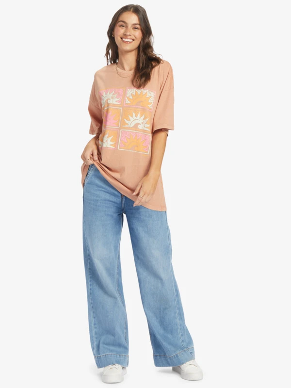 Roxy Sunny Daze Oversized T-shirt 4 Roxy Sunny Daze Oversized T-shirt - Image 4