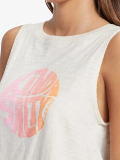 Roxy Kinda Salty Sleeveless T-Shirt -Shoreline Mood arjzt07675 roxyw teh0 frt3