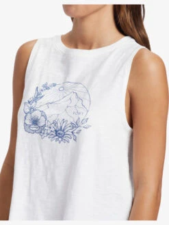 Roxy Mountain Day Sleeveless T-Shirt -Shoreline Mood arjzt07676 roxyw wbk0 frt3