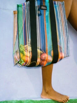 Roxy Iced Aqua Medium Tote Bag