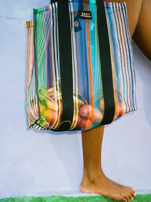 Roxy Iced Aqua Medium Tote Bag 1 Roxy Iced Aqua Medium Tote Bag