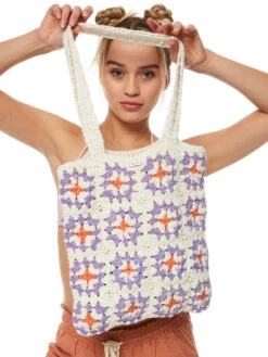 Roxy Hey Tulip Tote Bag -Shoreline Mood erjbt03336 roxym teh0 frt1