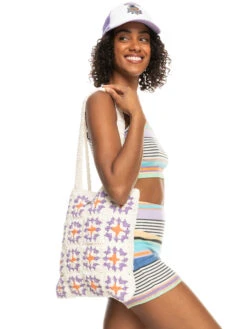 Roxy Hey Tulip Tote Bag -Shoreline Mood erjbt03336 roxyw teh0 frt1