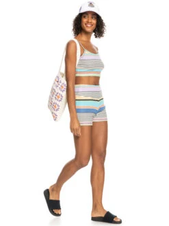 Roxy Hey Tulip Tote Bag -Shoreline Mood erjbt03336 roxyw teh0 frt9