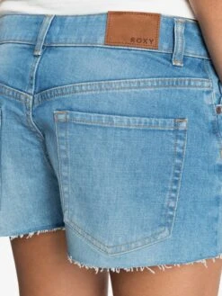 Roxy Kissing The Swell Denim Shorts -Shoreline Mood erjds03252 roxyw bmtw frt4