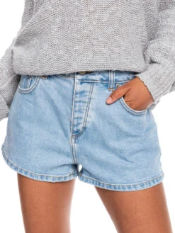 Roxy Call Me Back Denim Shorts -Shoreline Mood erjds03274 roxyw bfg0 frt1