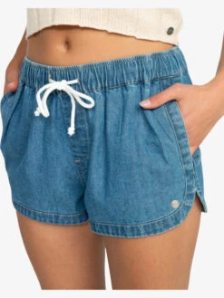Roxy New Impossible Denim Shorts -Shoreline Mood erjds03279 roxyw bmtw frt3