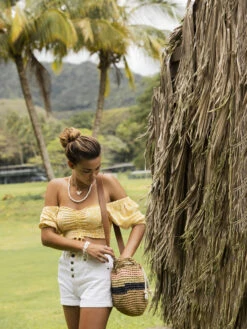 Roxy Authentic Summer White High Denim Shorts -Shoreline Mood erjds03285 roxyl wbww frt3