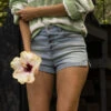 Roxy Holiday Stuff High Waist Denim Shorts