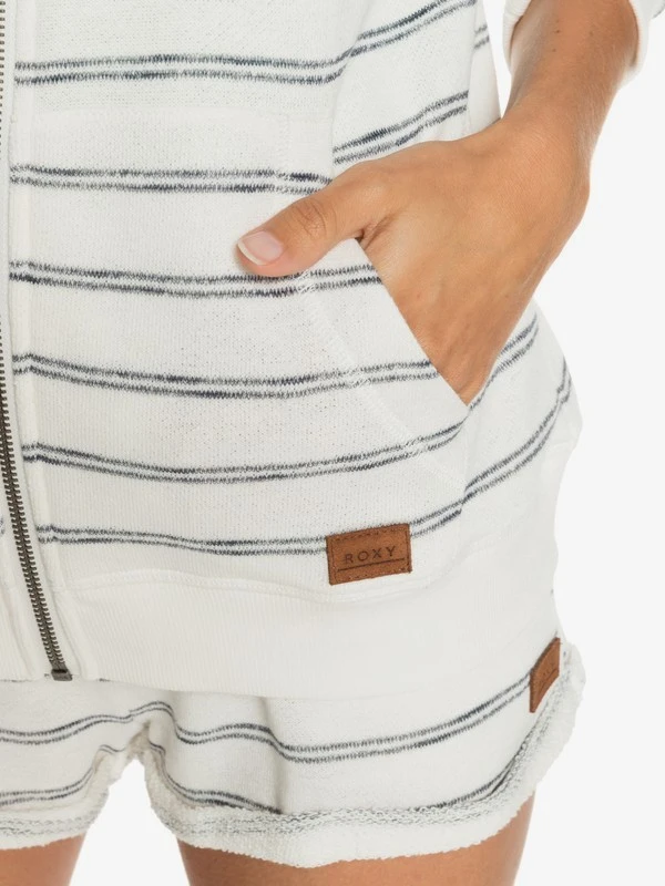 Roxy Perfect Wave Stripes Zip-Up Hoodie 4 Roxy Perfect Wave Stripes Zip-Up Hoodie - Image 4