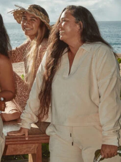 Roxy On The Road Again Long Sleeve V-Neck Top