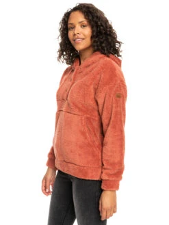 Roxy Surf Spray Hooded Pullover Fleece -Shoreline Mood erjft04639 roxyw mnr0 frt2