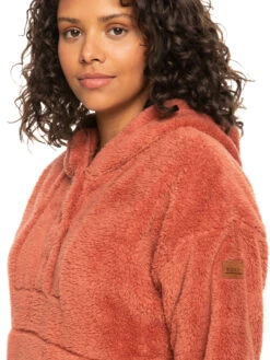 Roxy Surf Spray Hooded Pullover Fleece -Shoreline Mood erjft04639 roxyw mnr0 frt3