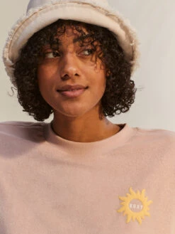 Roxy Better Not Wait Toweling Sweatshirt -Shoreline Mood erjft04686 roxym mek0 frt4