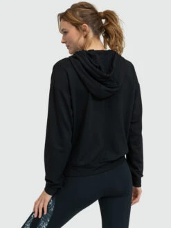 Roxy Surfing By Moonlight Long Sleeve Lounge Hoodie -Shoreline Mood erjft04721 roxyw kvj0 bck1