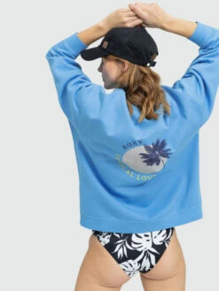 Roxy Beautiful Sweatshirt -Shoreline Mood erjft04723 roxyw bjt0 bck1