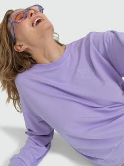 Roxy Surfing By Moonlight Long Sleeve Lounge Top -Shoreline Mood erjft04724 roxyw png0 frt4