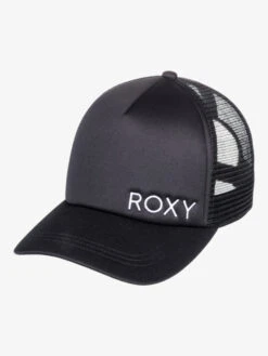 Roxy Finishline 2 Black Trucker Hat -Shoreline Mood erjha03680 roxyp kvj0 frt1